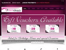 Tablet Screenshot of hairbeautyclinic.com